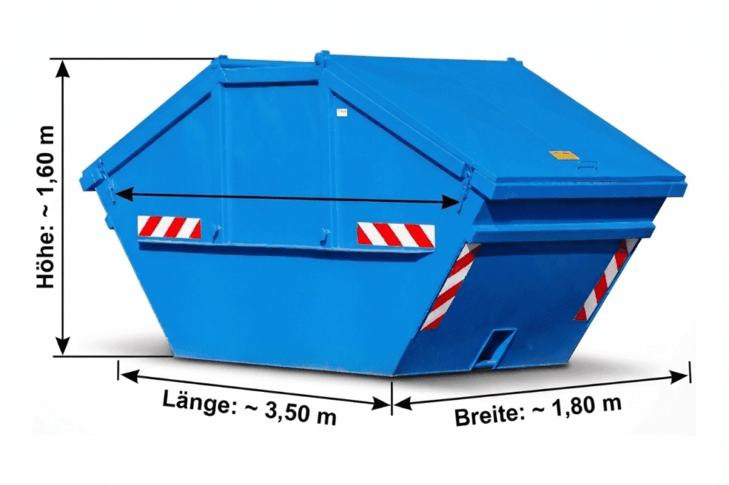 7 m³ Absetzkippermulde – Container mieten in Beckum